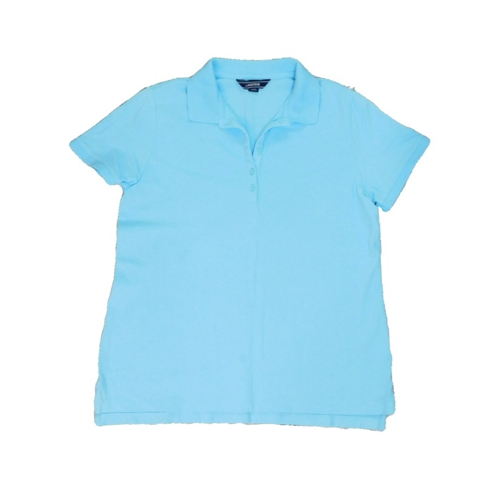 NWT- NIKE + LANDS END WMN M BLUE GOLF POLO TOPS - Picture 8 of 8